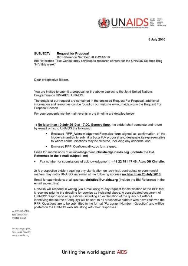 rfp response cover letter