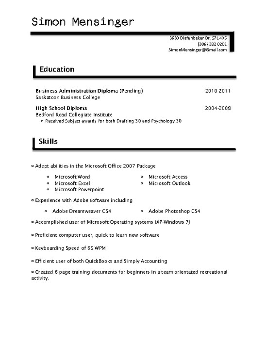 Resume for Tim Hortons Job Sample | williamson-ga.us