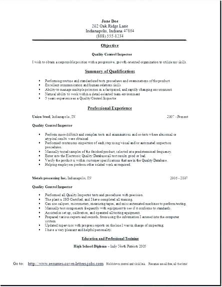 resume samples for experienced testing professionals