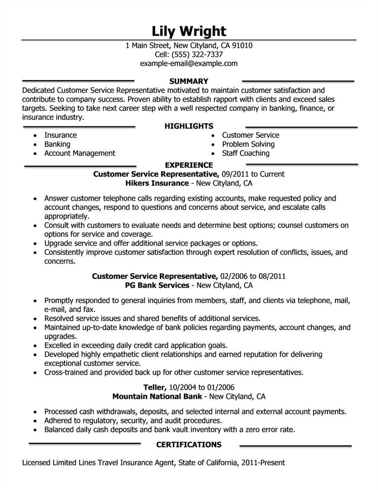 company resume example