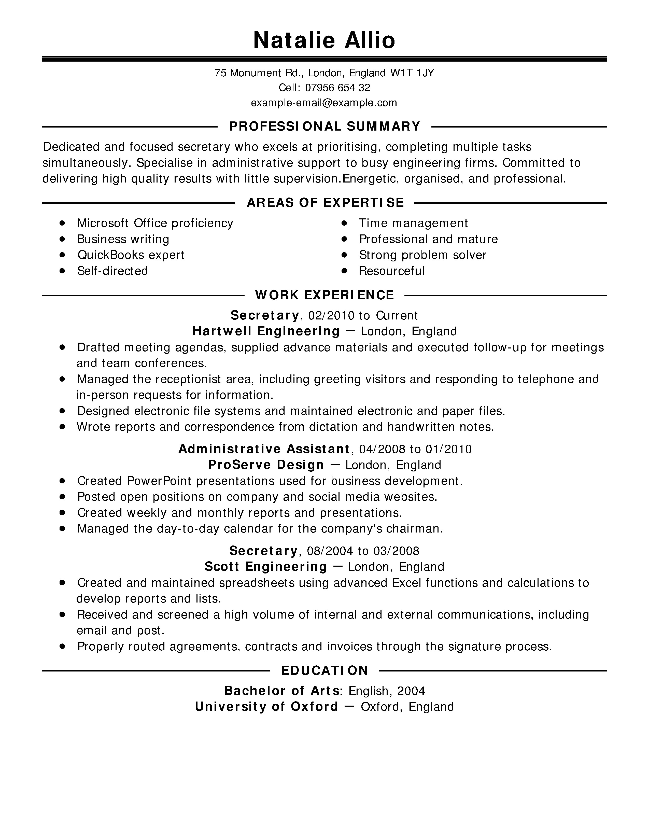 Resume Sampls Free Resume Examples by Industry Job Title Livecareer
