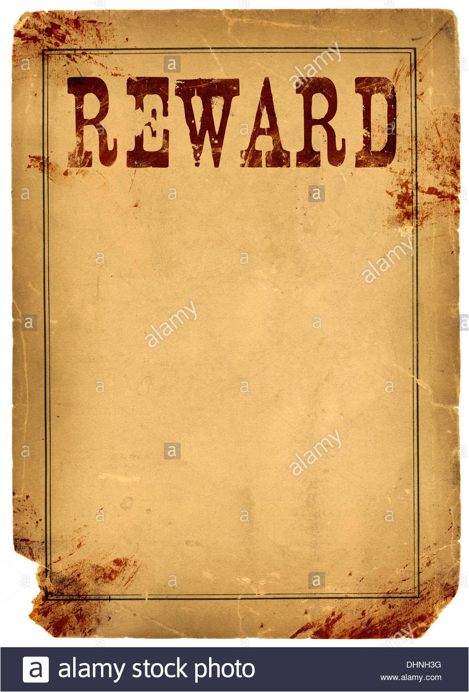 stock photo bloody stained old western reward poster made from real antique 1800s 62554676
