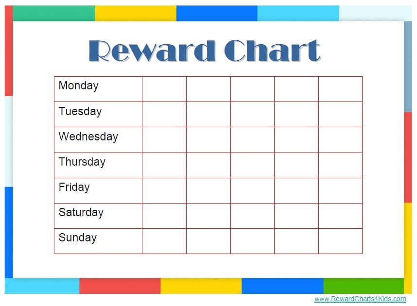 reward chart templates