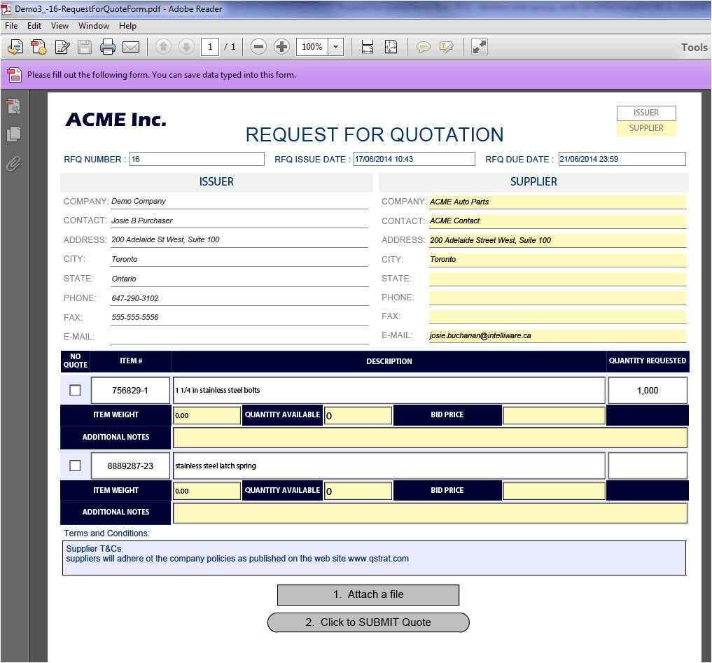 Rfq form Template Compare Rfq Responses with Ease Using Quotecube Qstrat