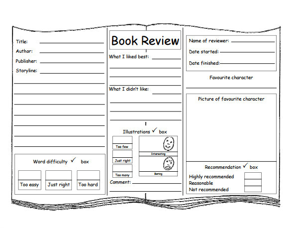 book review template