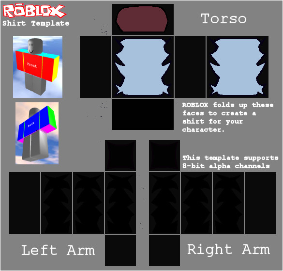 Roblox Tshirt Template Roblox Shadded Shirt Template by Kill299 On Deviantart