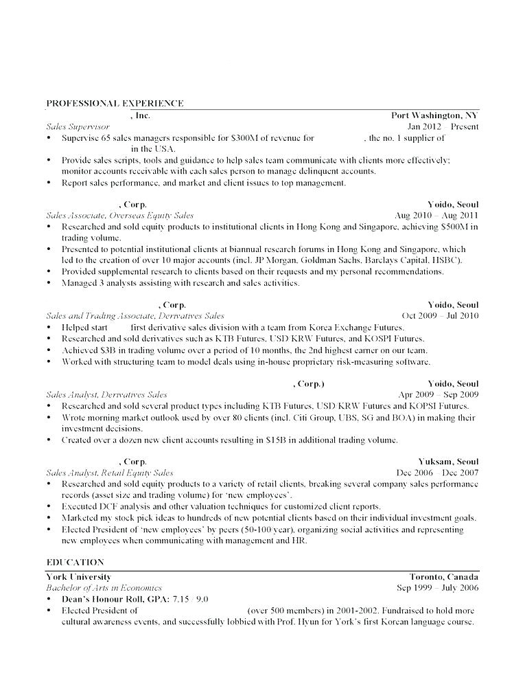 ross school of business resume template