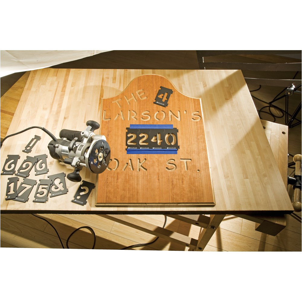 Router Lettering Template Sets Rockler 2 1 4 Quot Interlock Signmaker 39 39 S Lettering Kit