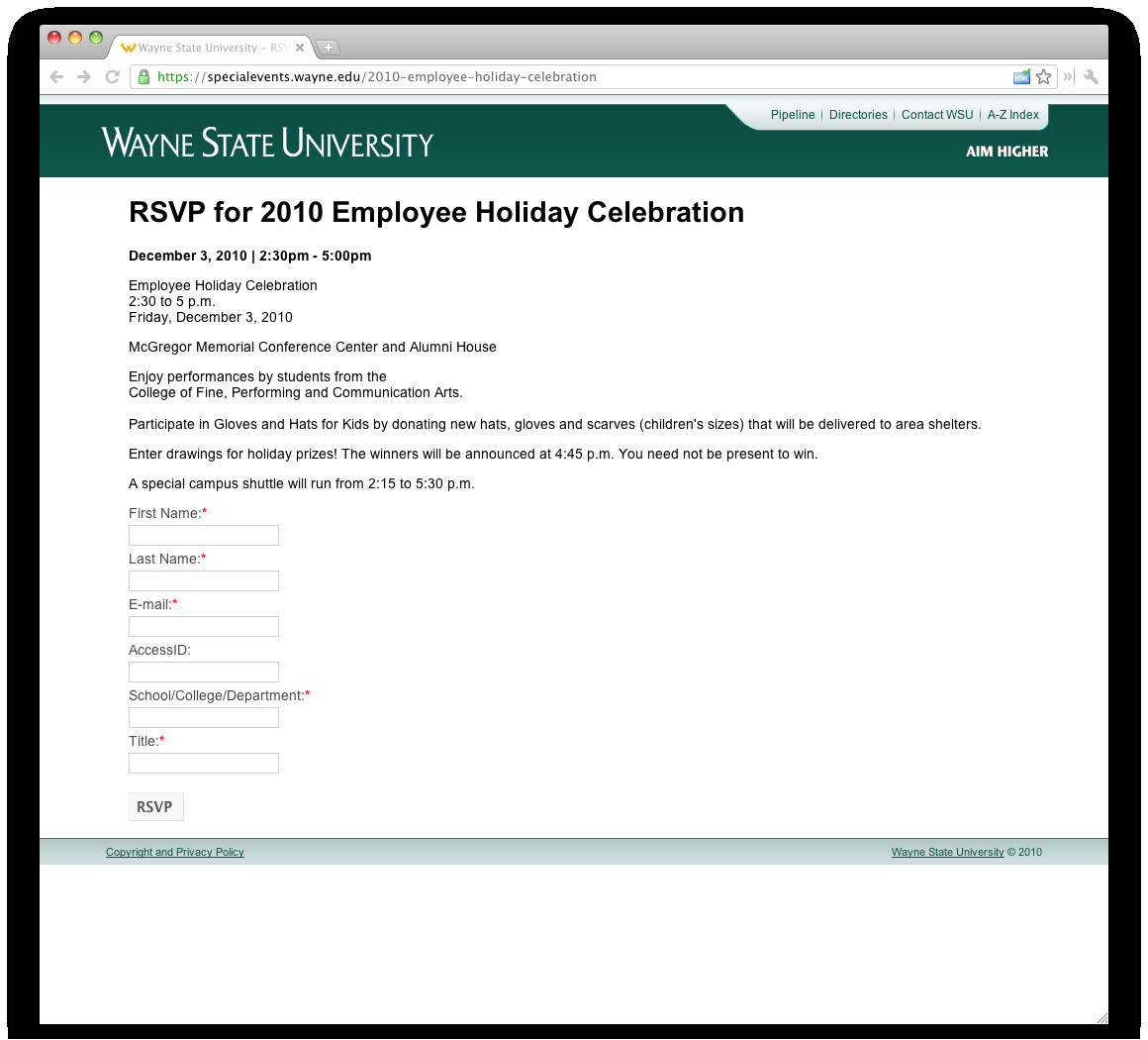 Rsvp Template for event Design Change event Rsvp Template Web Communications