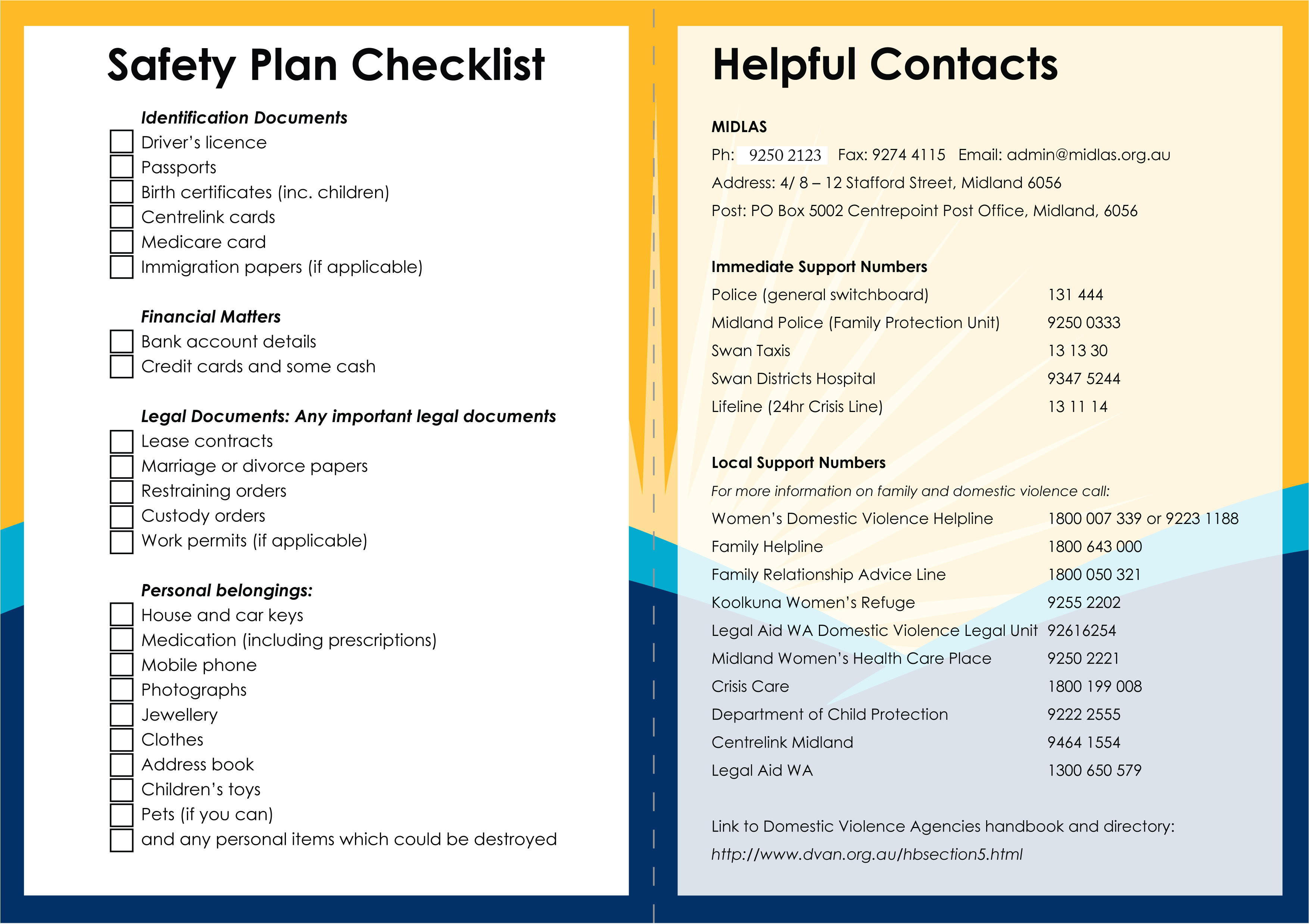 safety plan template