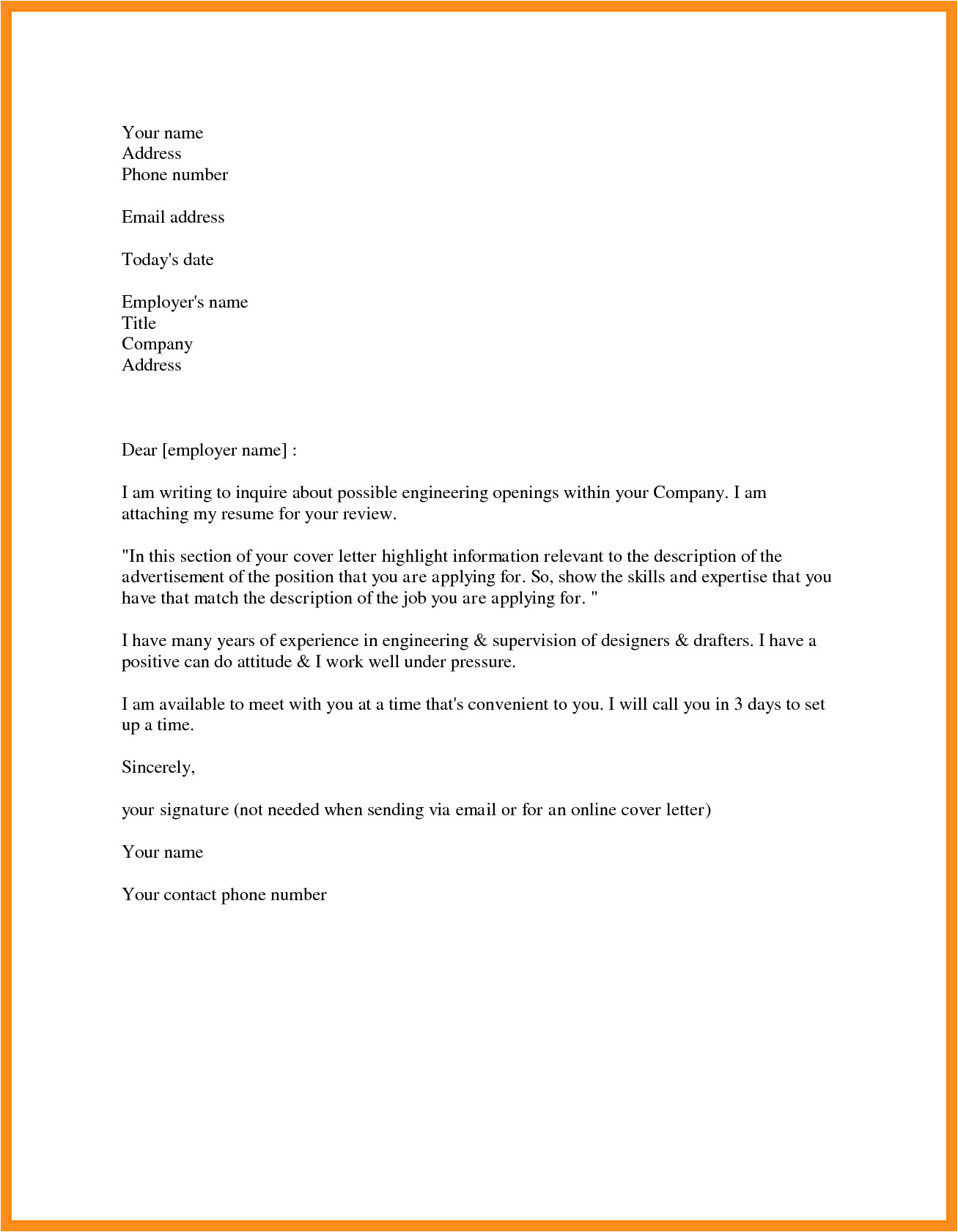 cover letter for documents submission