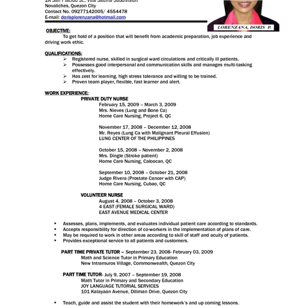 sample resume letters job application