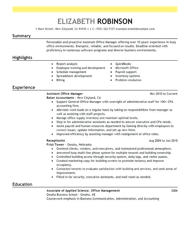 Sample Objectives In Resume for Office Staff Sample Resume for Office assistant Position Foodcity Me
