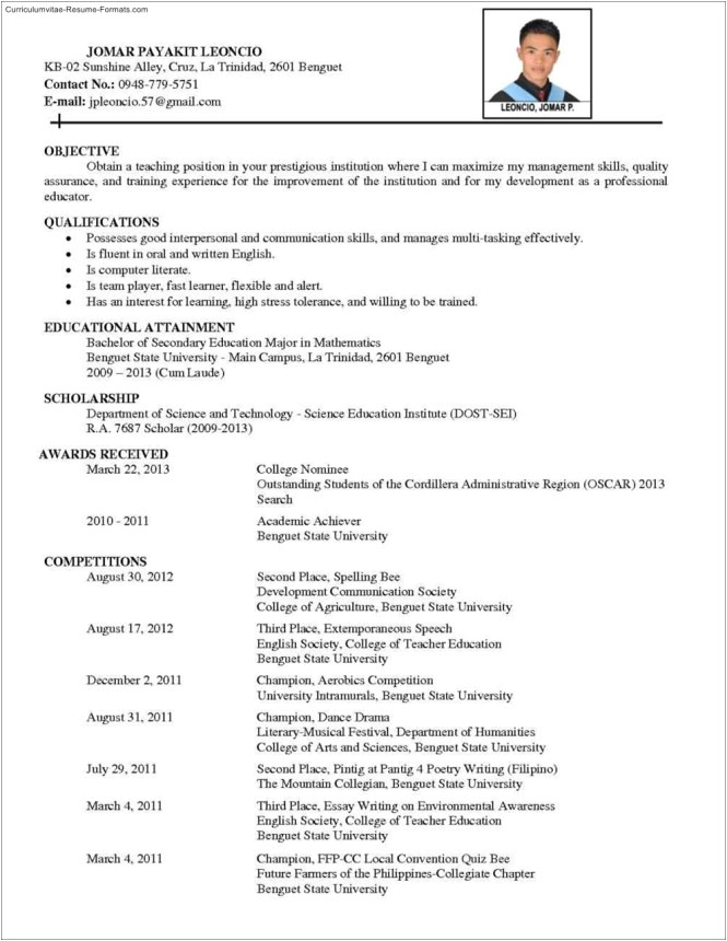 comprehensive resume template