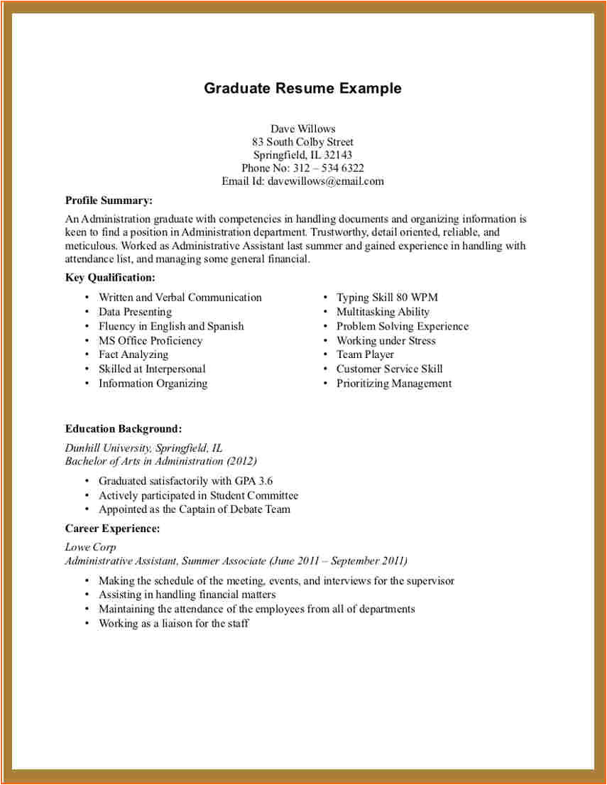 8 sample college student resume no work experience
