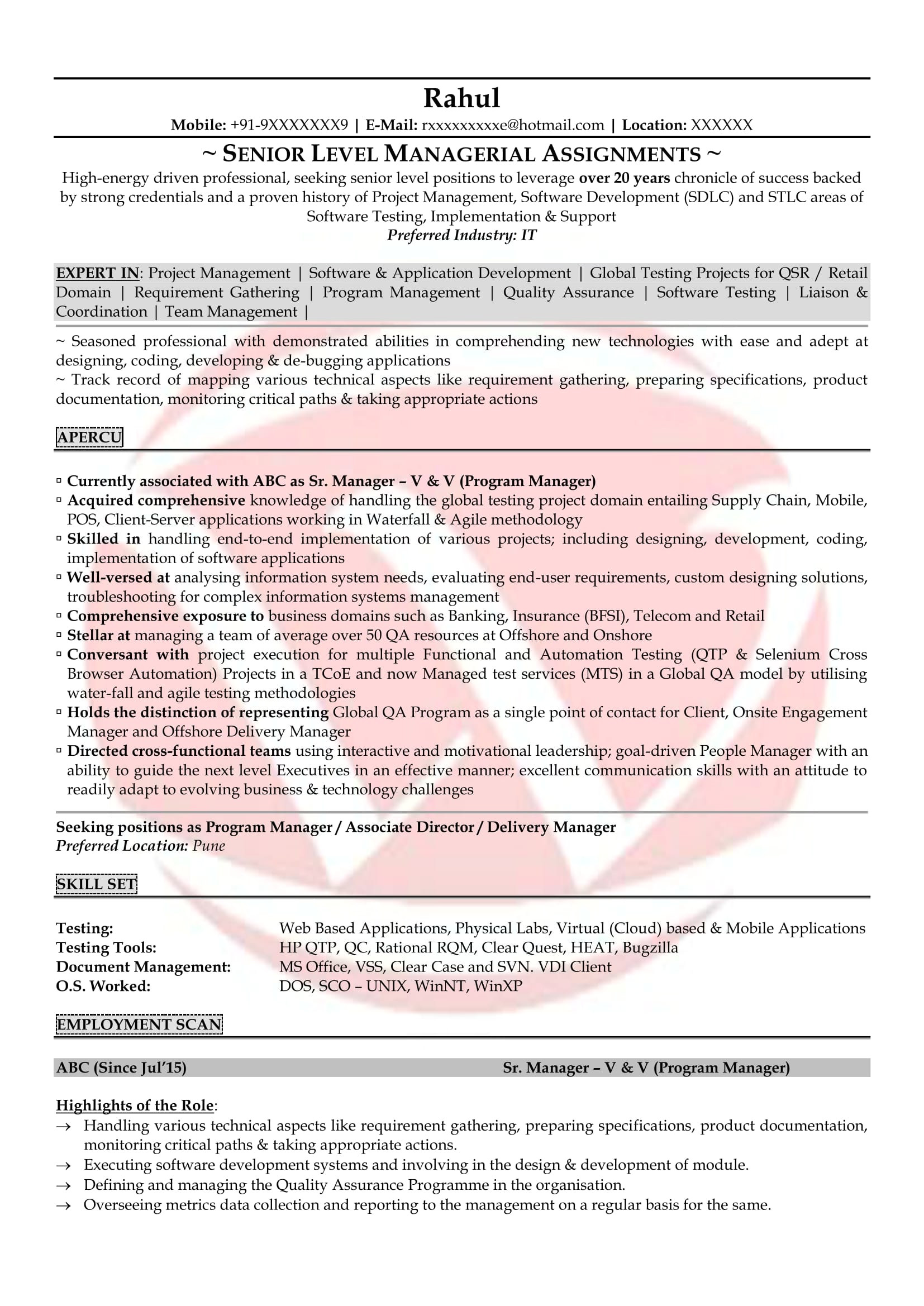 Sample Resume for 2 Years Experience In Manual Testing 1 Sample Resume for 2 Years Experience In Manual Testing 34 Sample Resume for 2 Years Experience In Manual Testing