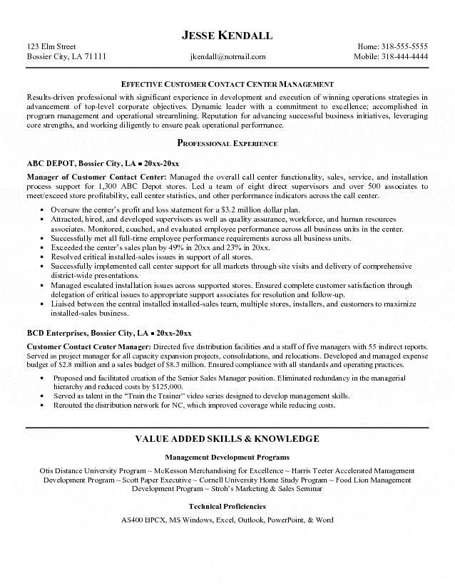 Sample Resume for Call Center Agent Applicant Call Center Agent Resume