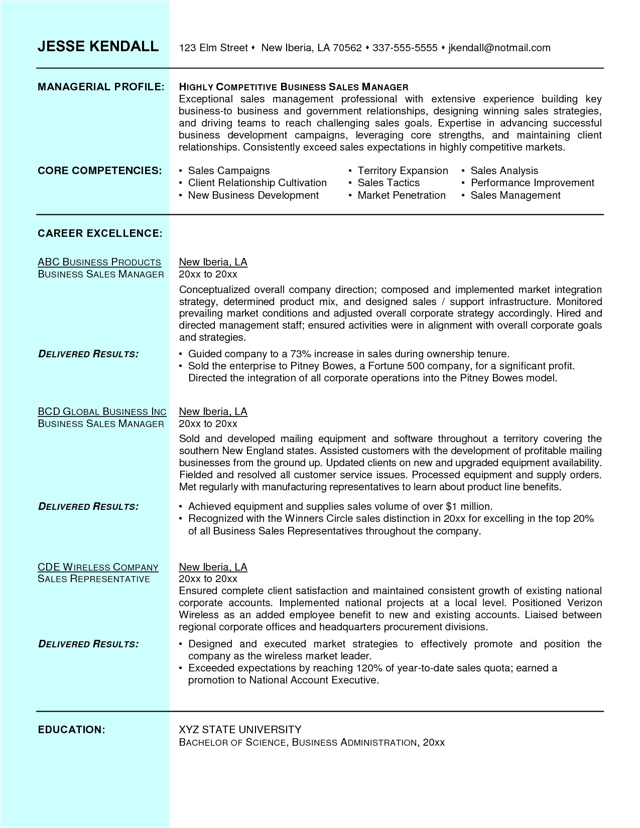 sample resume for fmcg sales officer