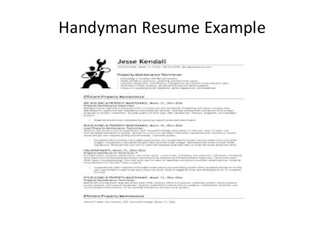 how to download handyman resume samples for handyman job
