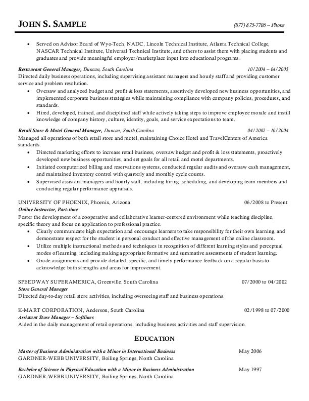 sample resume example 29