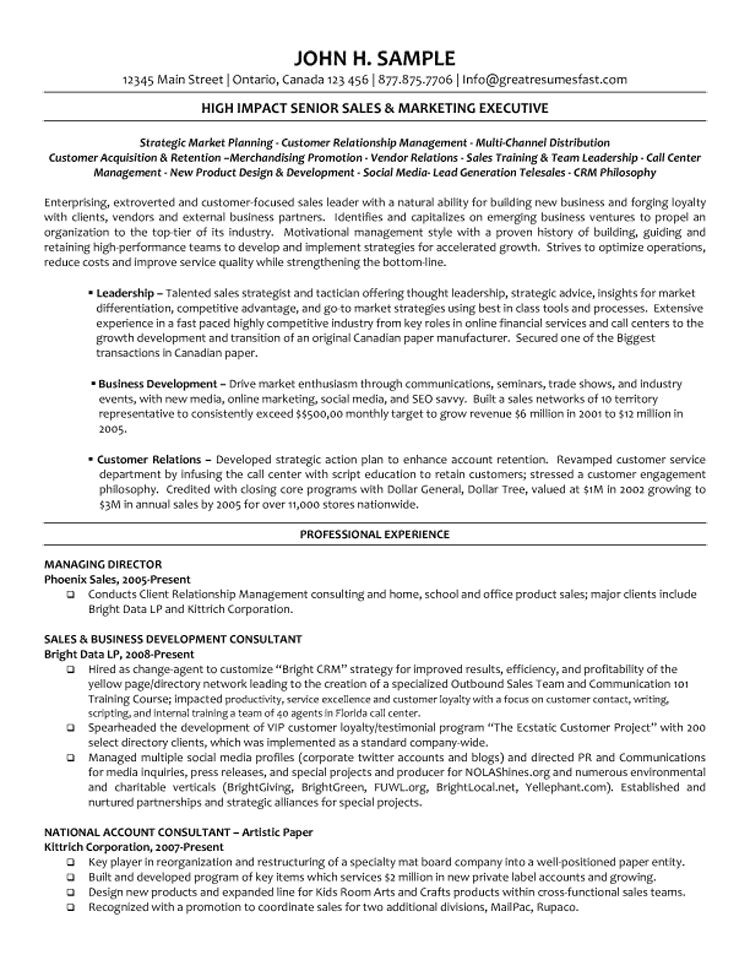 Sample Resume for Managing Director Position Executive Managing Director Resume