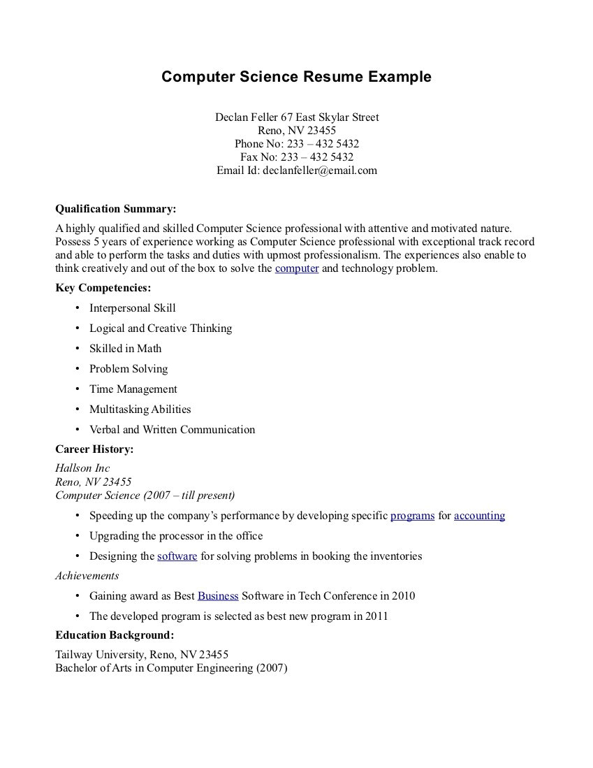 creative sample resume for ojt computer science students also brilliant ideas of sample resume for ojt puter science students