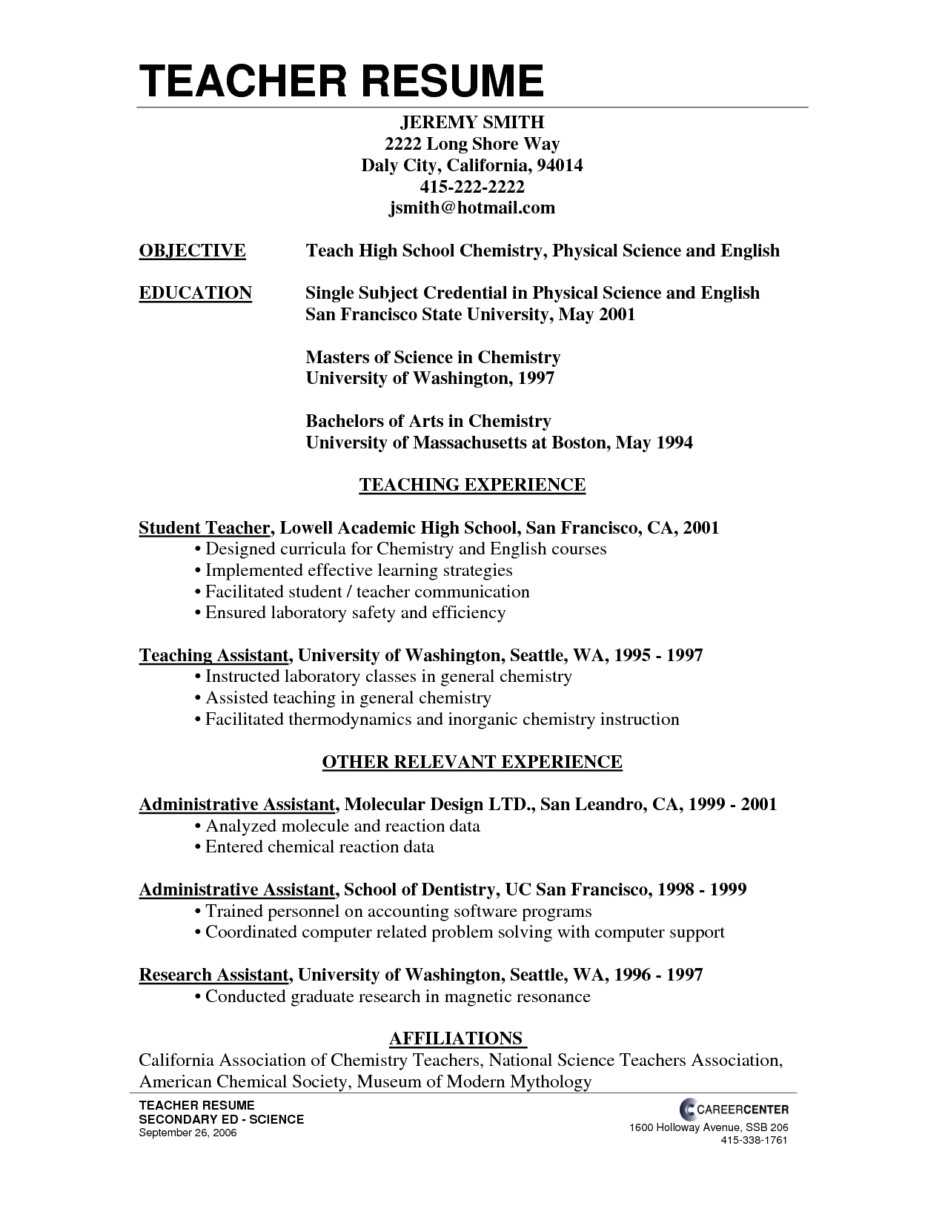teacher resume objective examples sample for assistant professor in engineering college pdf job application letters template sample