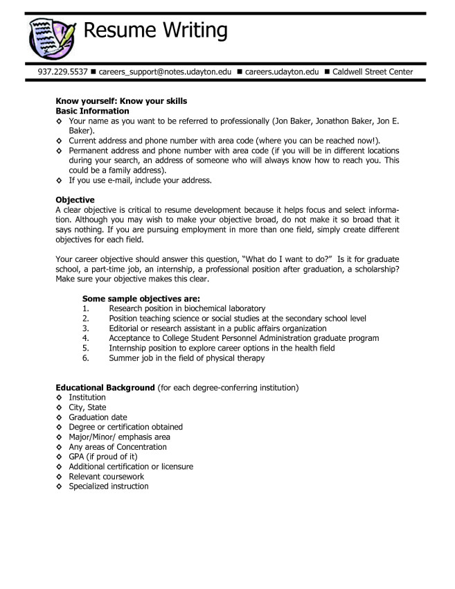 food service resume objective examples