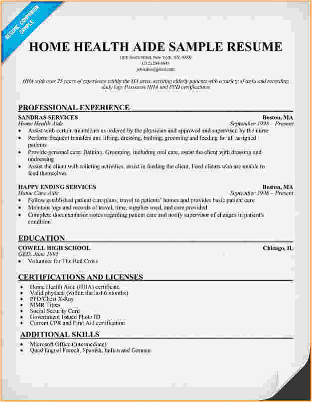 Sample Resume Of Health Care Aide 10 Health Care Aide Resume Cover Letter Invoice