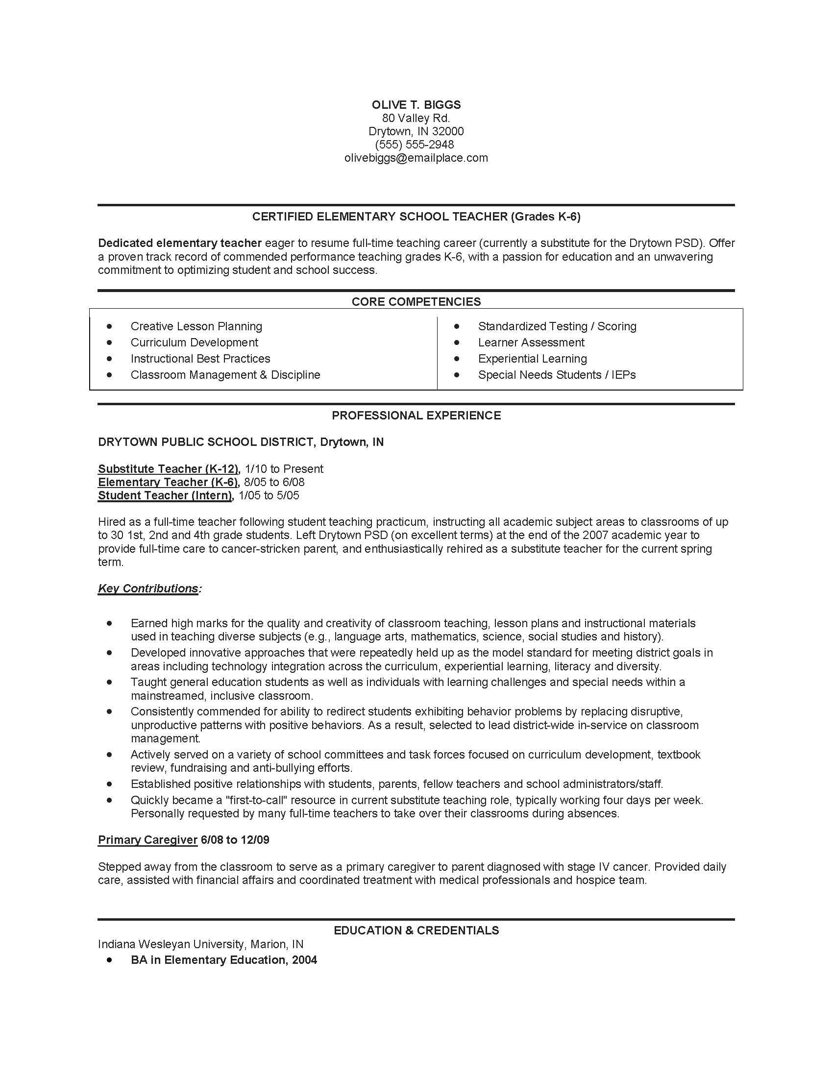 impressive resume for new teacher applicant for resume examples sample resume for teaching job sample resume for