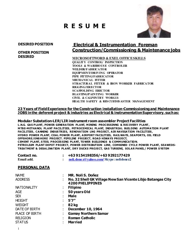 Sample Resume with Position Desired Resume Position Desired What Does It Mean when It Says