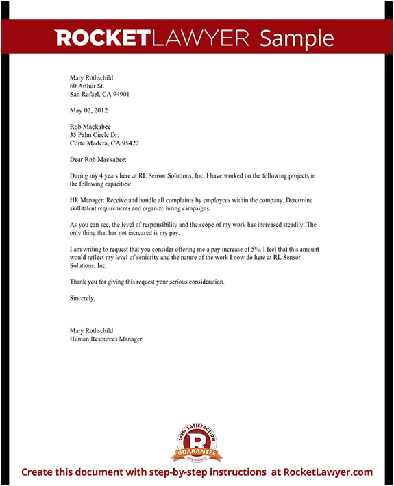 salary review letter template
