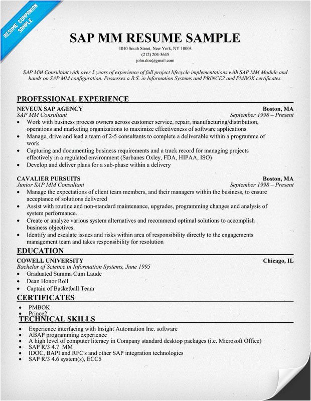 Sap Bi Resume Sample for Fresher 1 Sap Bi Resume Sample for Fresher Sap Mm Consultant Resume Resumecompanion Com Resume