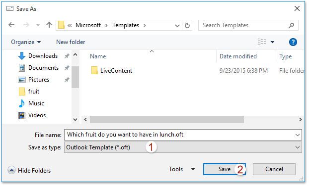 4577 outlook save custom voting buttons