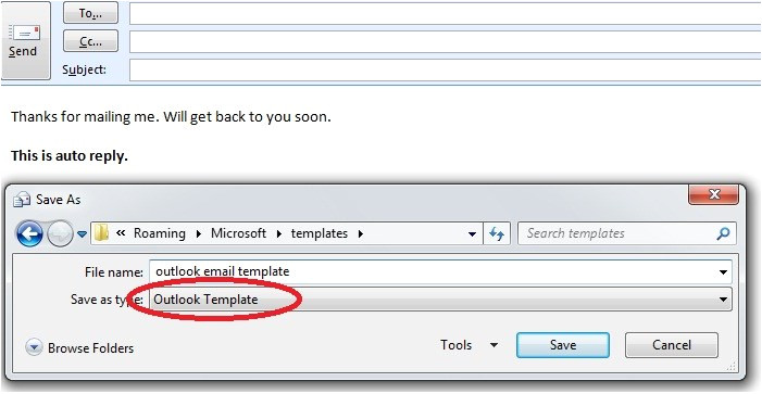 how to set auto response email in outlook