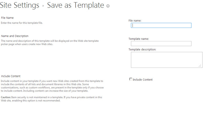 saving publishing site as a template in sharepoint 2013