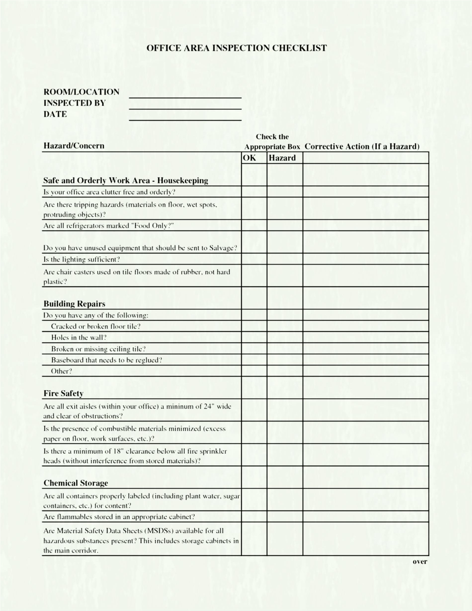 housekeeper checklist template linen inventory elegant business spreadsheet chore free