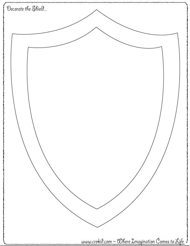 school shield template