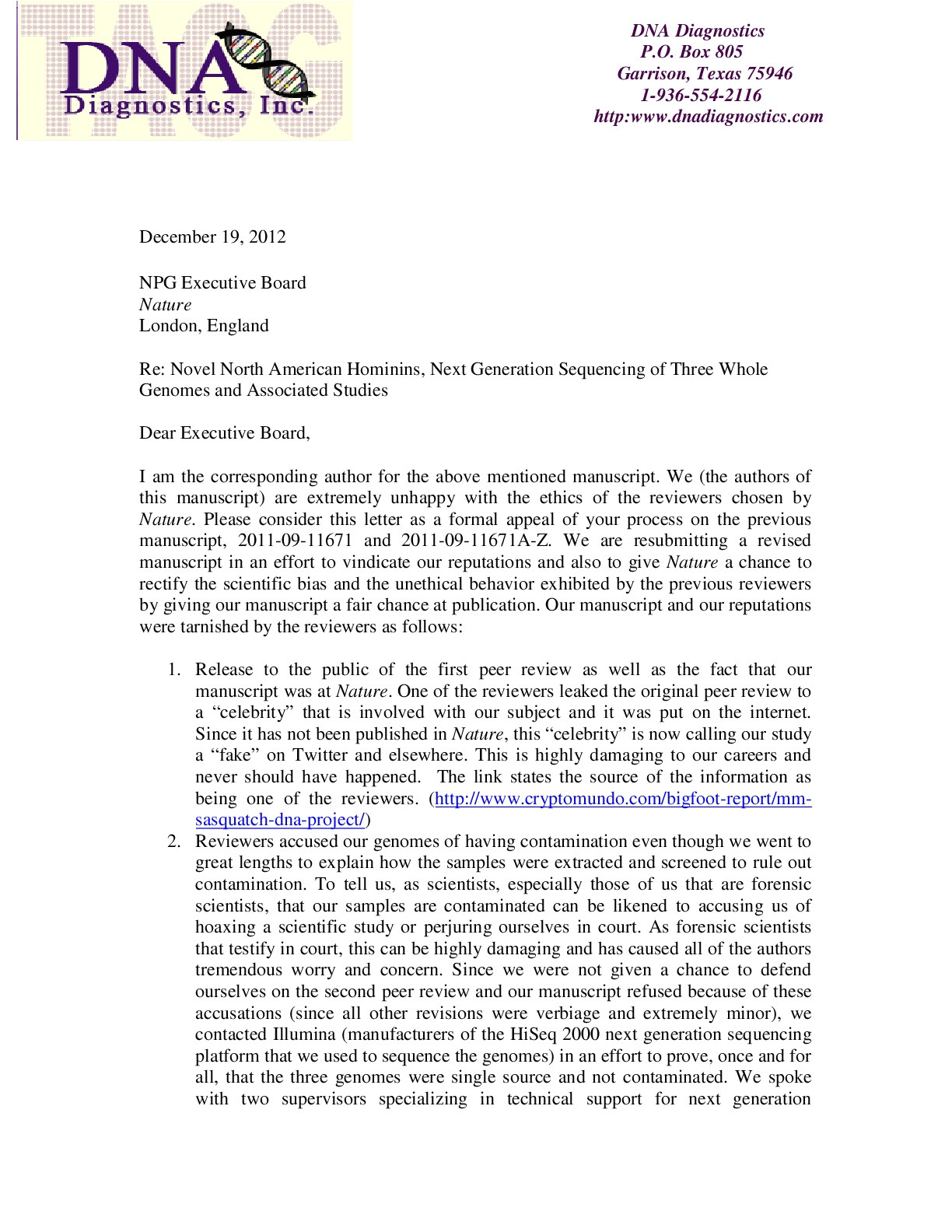 example cover letter for science magazine