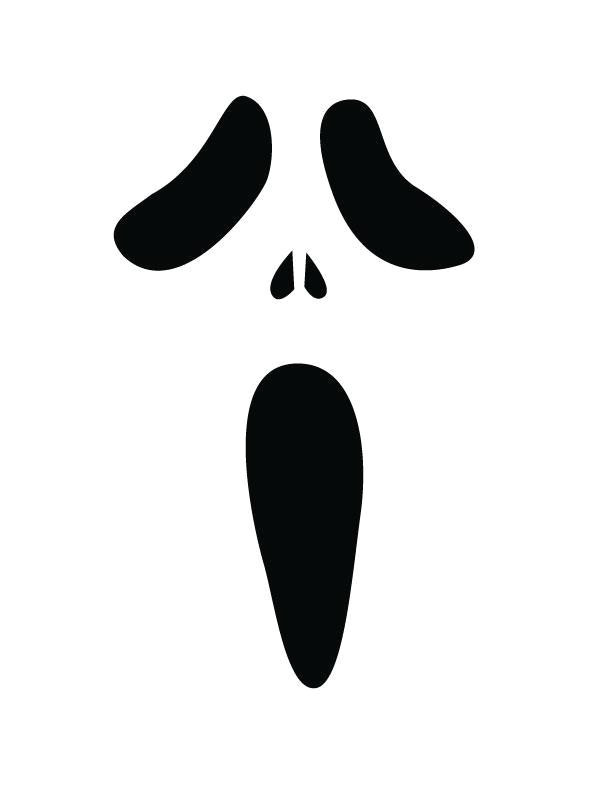 Scream Pumpkin Template Scream Face Free Printable Coloring Pages