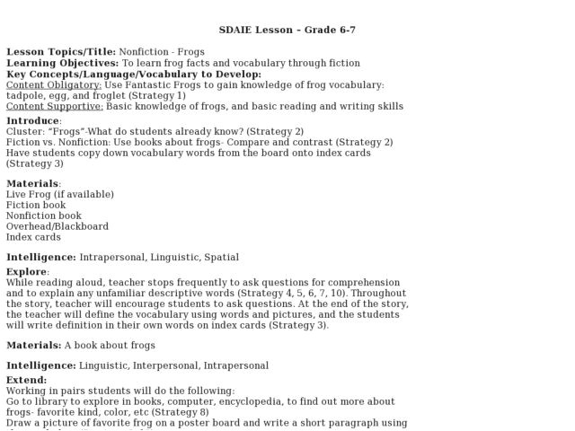 Sdaie Lesson Plan Template Sdaie Driverlayer Search Engine
