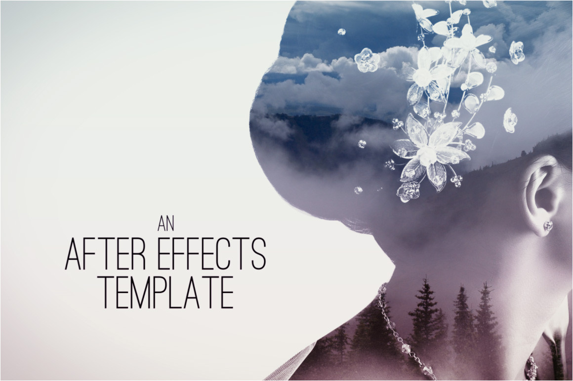 double exposure parallax titles after effects template