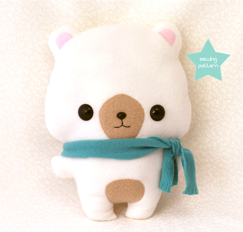 pdf sewing pattern cute bear stuffed