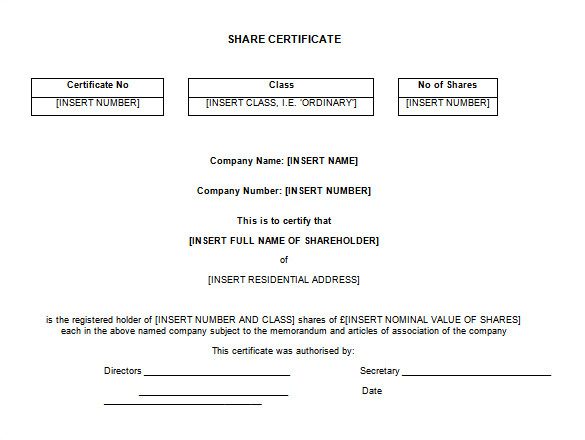 share certificate template south africa 3180