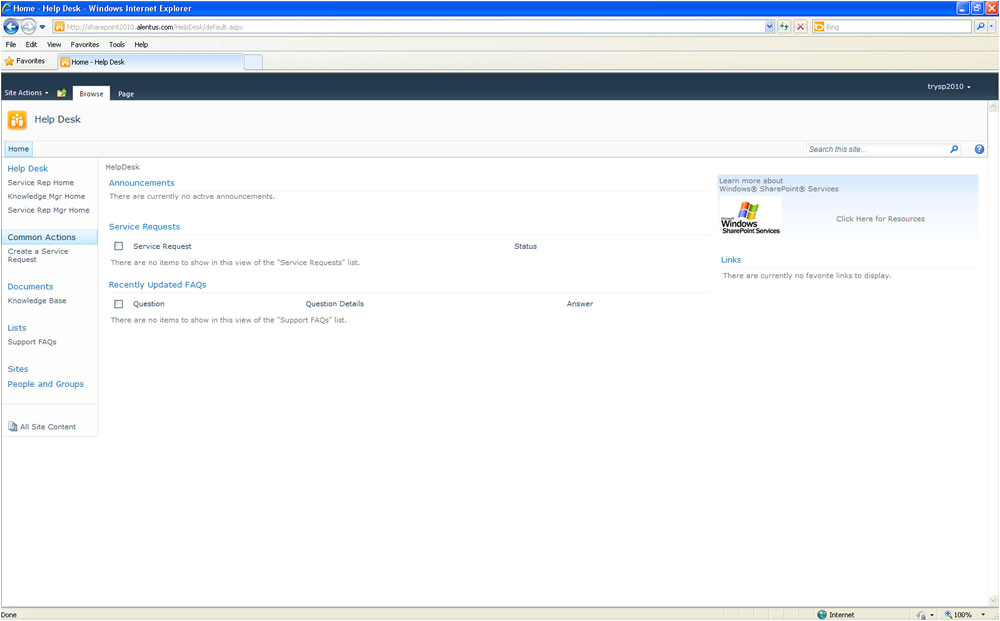 Sharepoint 2010 Help Desk Template Download Sharepoint 2010 Foundation Templates