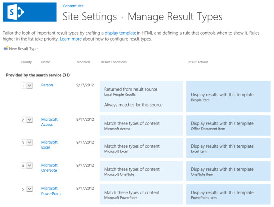 introducing sharepoint 2013 search result types and display templates