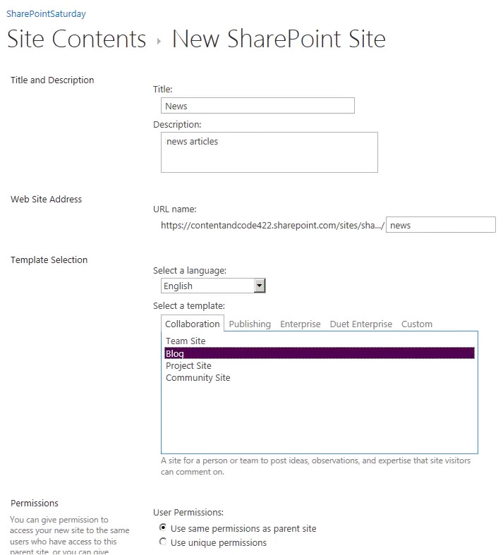 news articles using sharepoint 2013