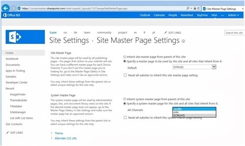 sharepoint master page templates 2018
