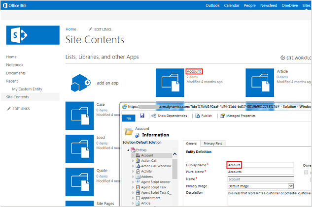 microsoft sharepoint and dynamics crm