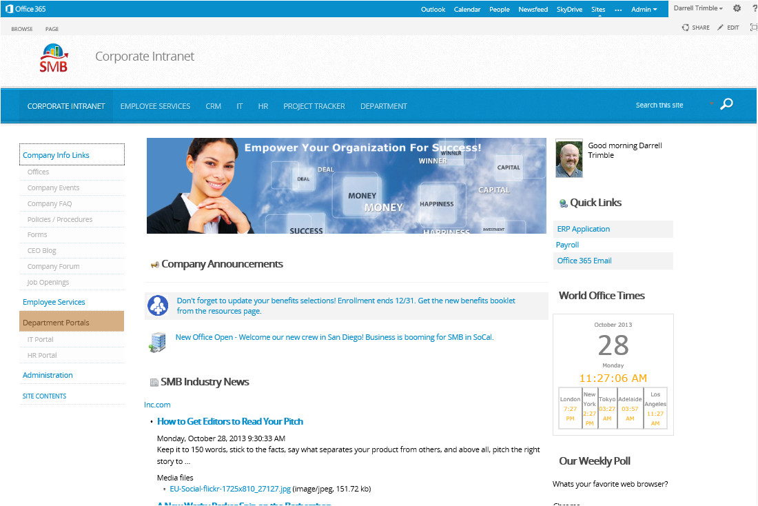 sharepoint 2013 intranet themes